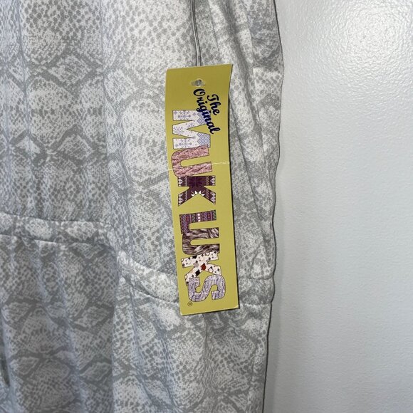 NWT Muk Luks Womens Sleeveless Jumpsuit 4X Gray White - Picture 3 of 7